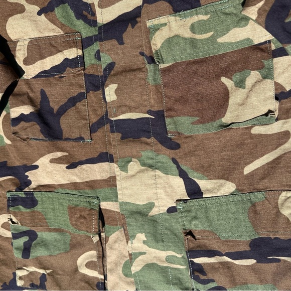 Y2K Ripstop Camo Cargo Utility Shirt Jacket - Picture 5 of 7